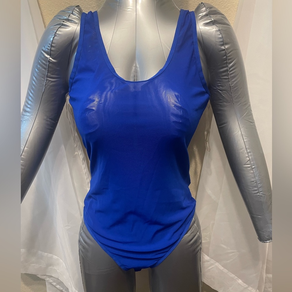 Elegant Royal Blue Women's Bodysuit